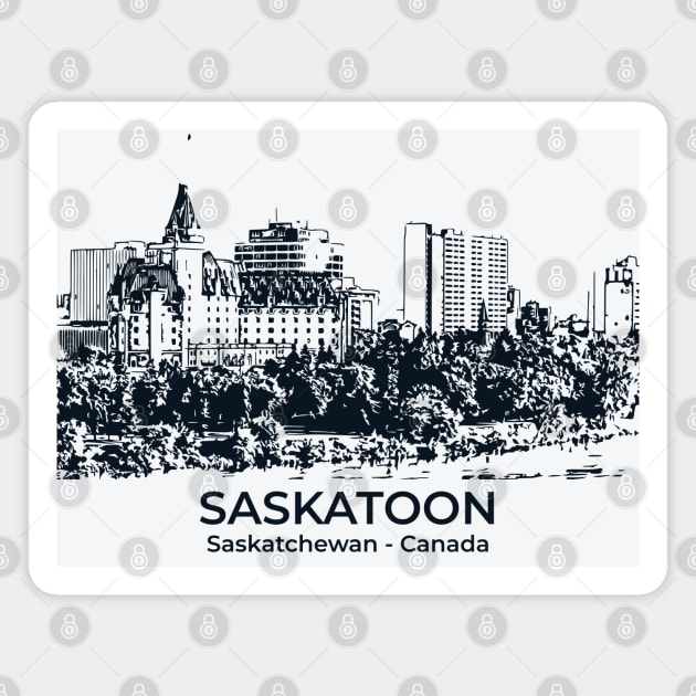 Saskatoon - Saskatchewan Magnet by Lakeric
